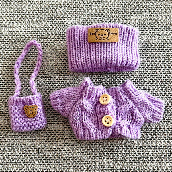 Lilac Knit Cute 3-Piece Set