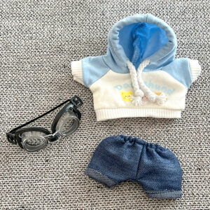 Casual Hoodie 3-Piece Set: Hoodie + Pants + Glasses