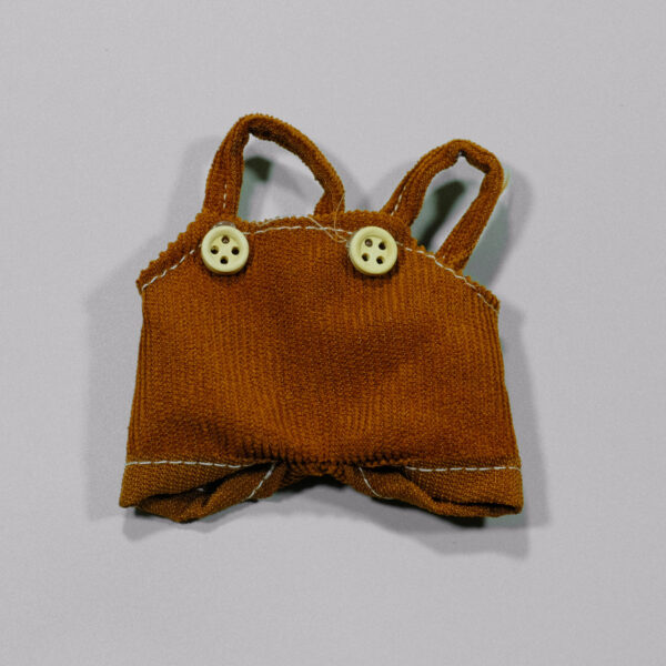 Khaki Basic Overalls Set: Shirt + Pants - Image 2